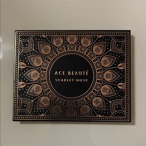 Ace Beauté Scarlet Dusk Eyeshadow Palette - Black & Rose Gold